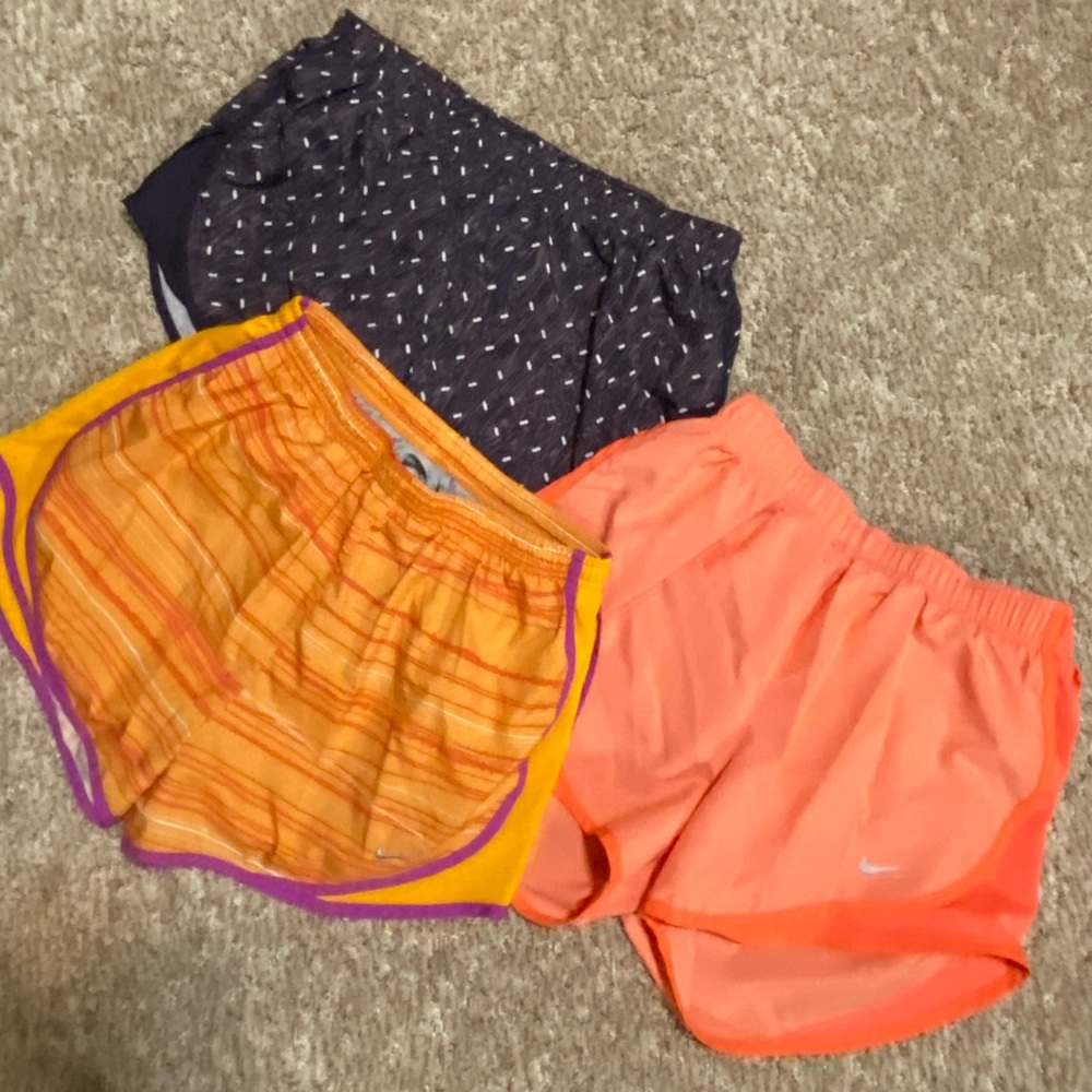 3 pairs of Nike Tempo Shorts - Women’s Size Medium